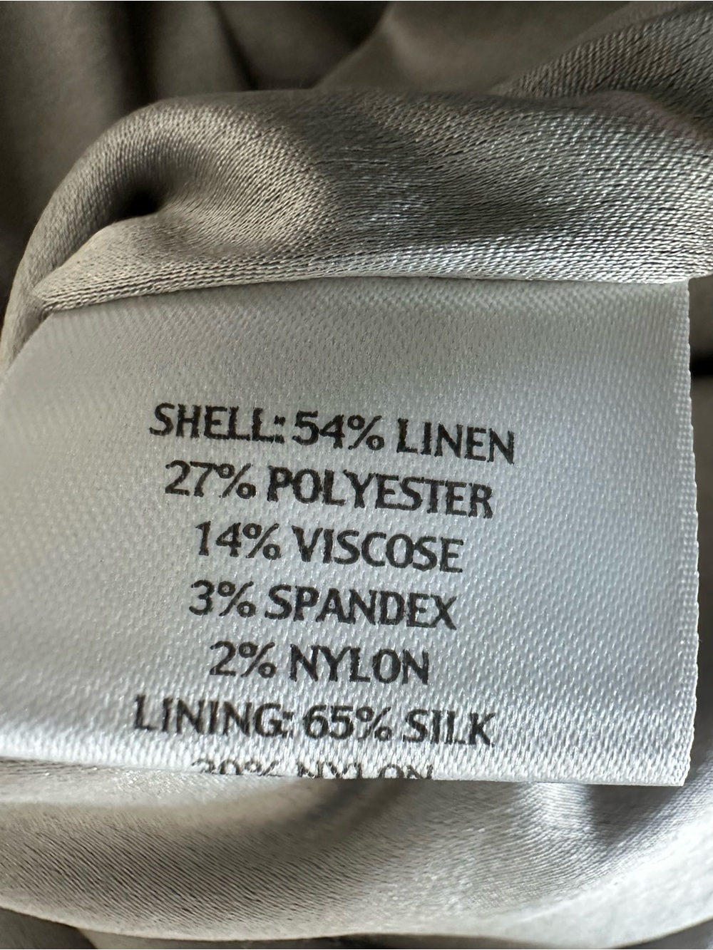 Eileen Fisher Silver A-Line glimmer linen Wrap Women’s mini Skirt - Picture 13 of 14